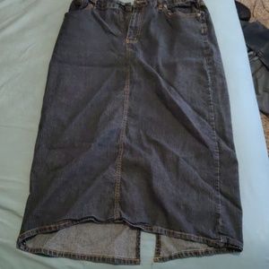 Jean skirt black